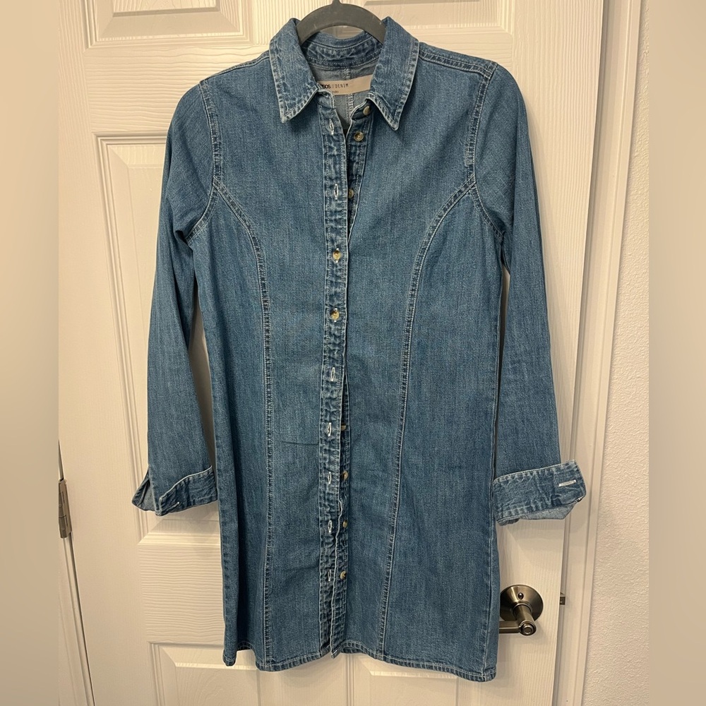 ASOS Denim Button-Up Dress